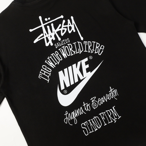 stussy black short-sleeved T-shirt - Picture 6 of 8